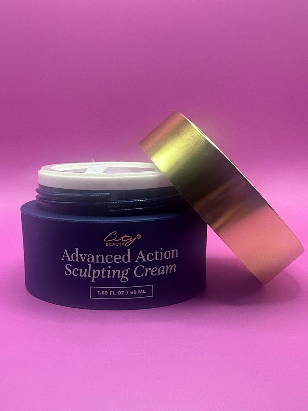 City Beauty Advanced Action Sculpting Cream 50ml Firm & Sculpt Face Neck NIB